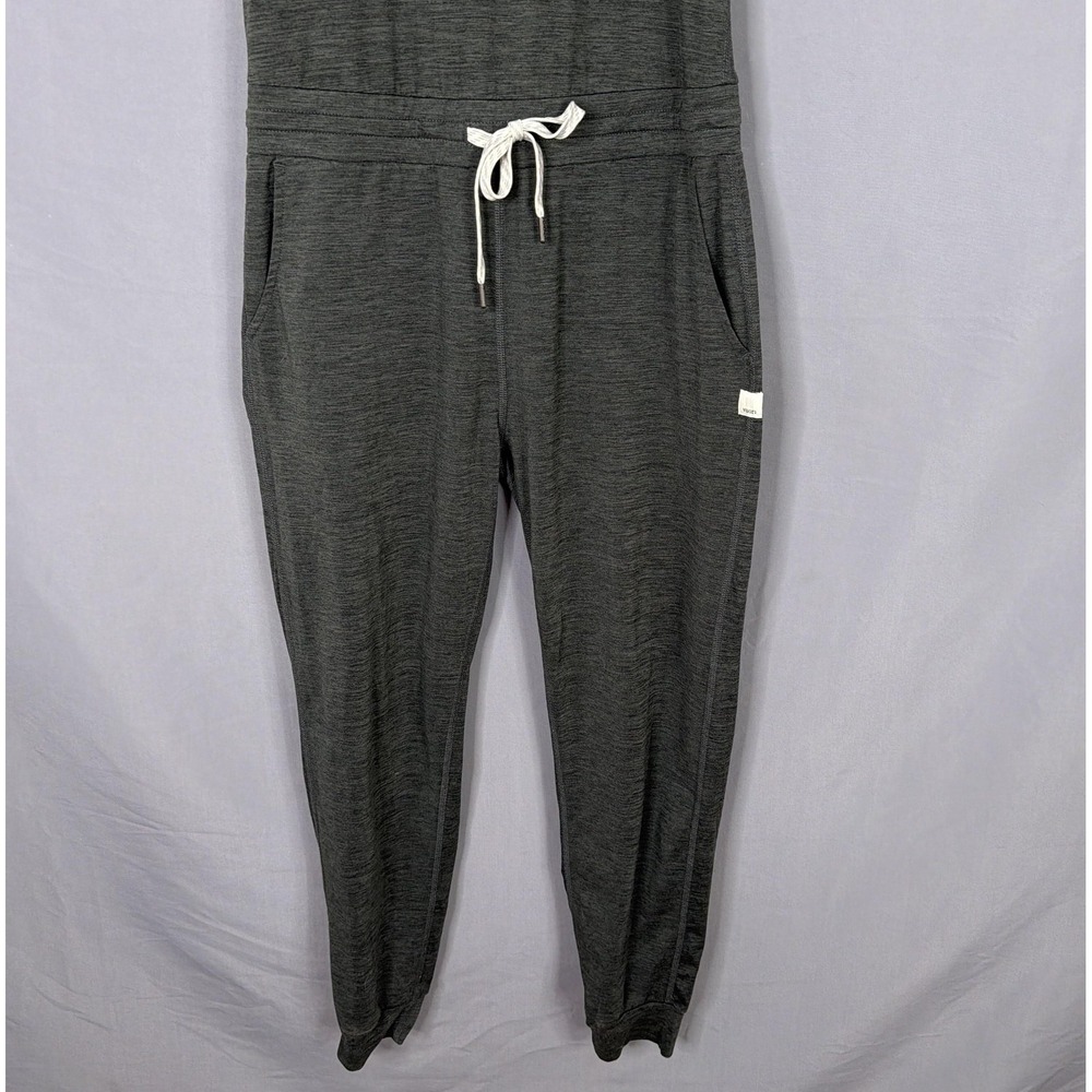 Vuori Lux Jumpsuit Womens XS Heather Gray Racerback Jogger Drawstring Pockets - Picture 10 of 10